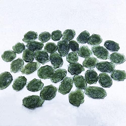 Xiaojia 23g зелено стакло формат полу-скапоцено скапоцен камен-камен-метеорит суров кварц кристален камен заздравување-21-25G