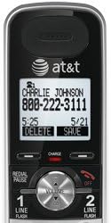 Дополнителна слушалка на AT&T Dect 6.0 за сребро /црна /модел: TL88002