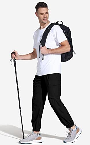 Машка машка пешачење панталони со отпорни на вода, отпорни на вода, тактички панталони, лесен сув риболов Пантари панталони панталони