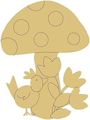 Печурки Дизајн Линија Сечење Пролет Декор Деца Занает Врата Закачалка Мдф Форма Платно Стил 4 Уметност 1