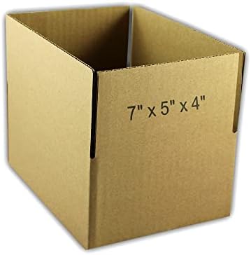 50 Екосвифт 7х5х4 Брановидни Картонски Кутии За Испорака Пошта Преместување Пакување Картонска Кутија 7 х 5 х 4 инчи