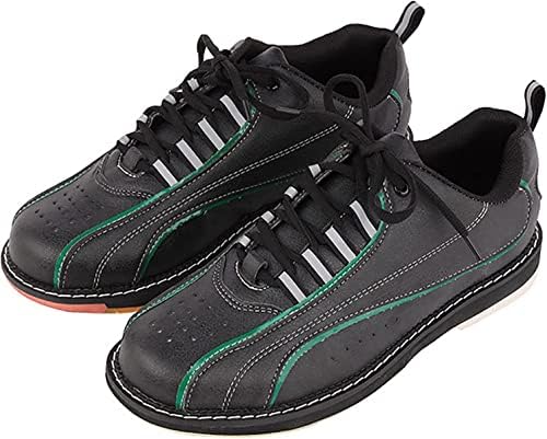 Gemeci Професионални чевли за куглање за мажи жени микрофибер мека кожа класични патики кои не се лизгаат лесни чевли за куглање за стадион