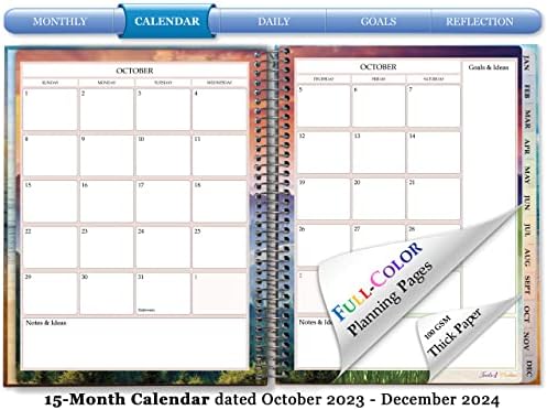 Алатки4виздом 2024 Планер 2024 Календар - 15 Месец Од Октомври 2023-2024 Декември-Тврд Повез