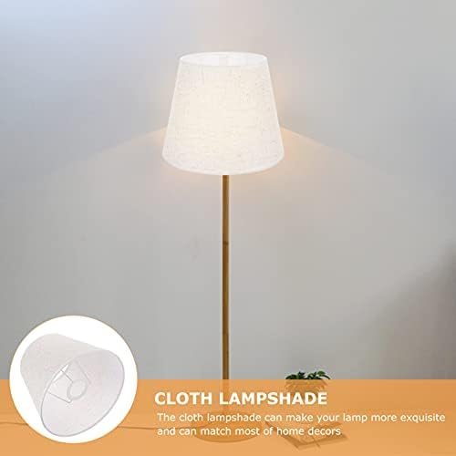 Cabilock LAMP нијанси на ламби за ламби ткаенина ткаенина за ламба за сенка: клип на ламба сенка тапан тврд бек за маса лустер подот
