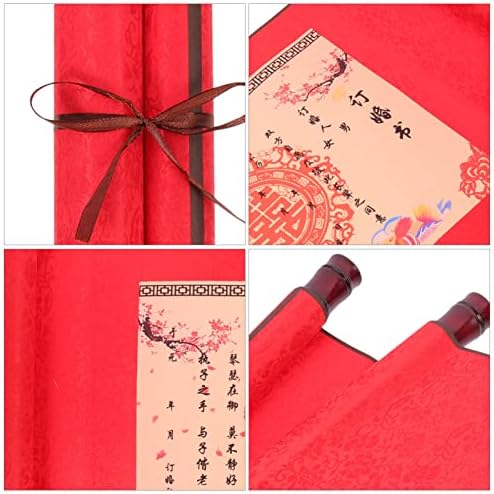 Тофику гроздобер декор гроздобер декор свадба декор Кинески пролетен фестивал свитоци црвени Чунлијан Дуилијан црвен Xuan хартија ролна со змеј