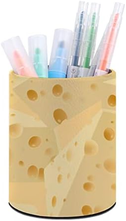 Шема за сирење PU кожни моливи за моливче за тркалезно сад за садови за контејнери за канцеларија за канцелариски дом