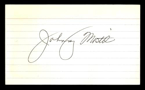 Џони Мостил Автограм 3х5 Индекс Картичка Чикаго Вајт Сокс ШКУ 213706-Млб Намалување На Потписи