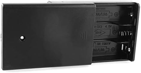 Кутија ЗА Батерии DGZZI 3 Држач за Кутија За Батерии with Со Прекинувач ЗА ВКЛУЧУВАЊЕ И USB Женски Приклучок Црн