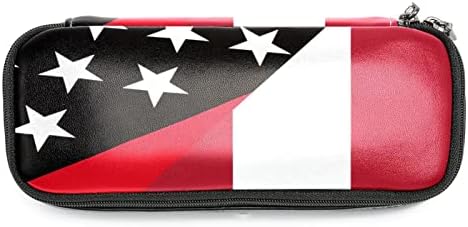 Тбуобт Торба За Шминка Патување Козметичка Торба Торбичка Чанта Чанта Со Патент, Тенка Црвена Линија Тексас Државно Знаме Оган