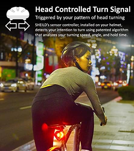 Smart Shield Smart Bike Tail светло со аларм за кражба и контролирани сигнали за вртење на главата | 70 LM LED | Лоцирајте велосипед