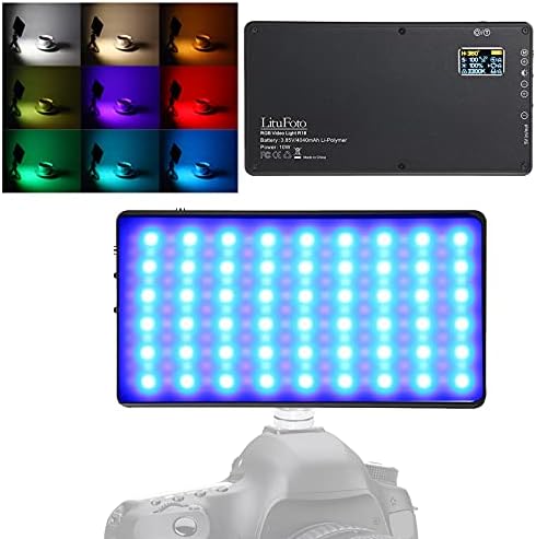 R19 Ultra-Bright Portable RGB LED видео-светло мултифункционално полнење светло со контрола на апликација/OLED екран/4040mAh батерија/145