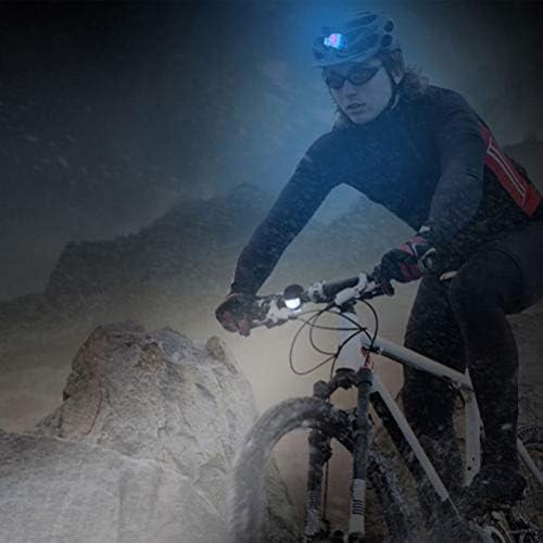 Abaodam 2 парчиња велосипед Силиконски глава водоотпорна лесна предна задна безбедност предупредувајќи светло светло светло за спорт