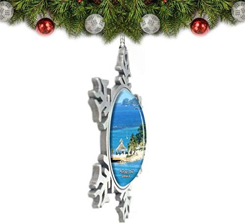Умсуфа Монтего Беј Јамајка Божиќна украс Декорација на дрво кристален метален сувенир подарок