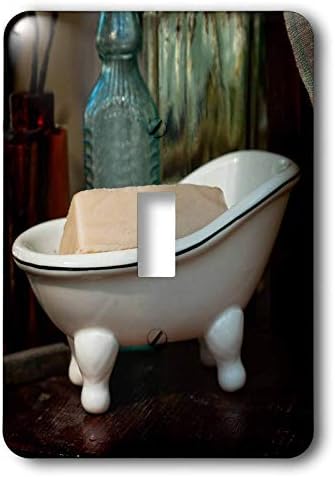 3Drose Alexis Photography - објекти. - Гроздобер сапун сапун во форма на када со када со лента сапун - прекинувач за единечно