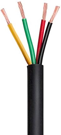 100ft 22 AWG мерач жица/кабел RVV 6 диригент голи бакар безгласен кабел за кабел за видео доле