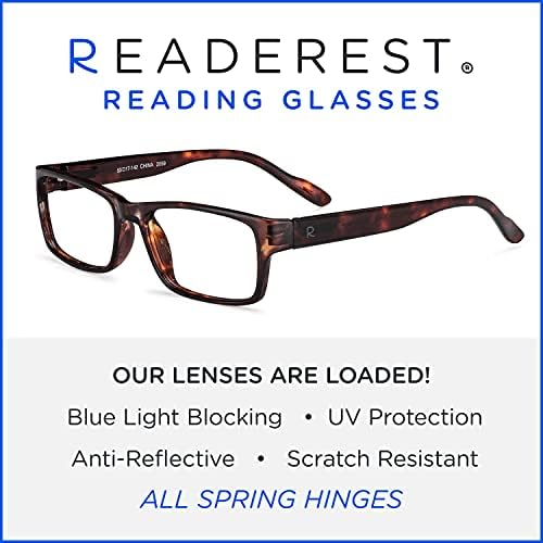 Читач на сина светлина блокирање на очила за читање пакет сина светлина за блокирање на очила за читање