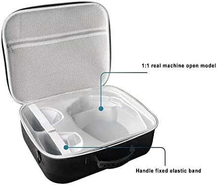 Ново складирање за носење Голем простор ЕВА тврда торба за чување торба за носење за PS VR2 се-во-еден и додатоци