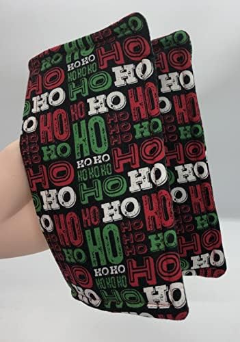 Сет од 2 Божиќ Хо Хо Хој ги џебови попчињата; Рачно изработено во САД