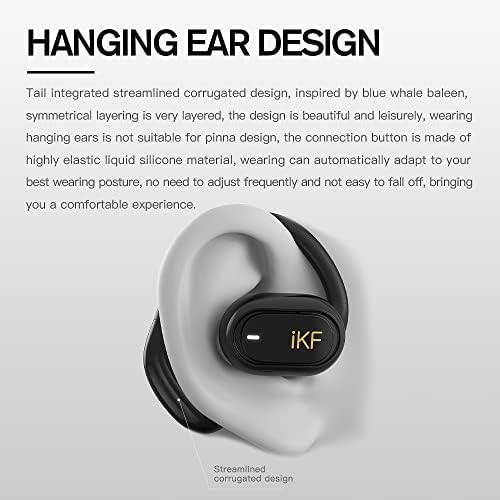 Икф-Зевс Воздух Отворено Уво Безжични Слушалки Со Микрофон Работи Безжичен Повик Намалување На Бучавата, Bluetooth 5.3, IPX5Waterproof,