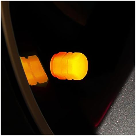 Ziytex Универзална гума за вентили за гуми, автомобил портокалова светлечка мотоцикл гума за покривање, декорација на ноќта, блескав вентил