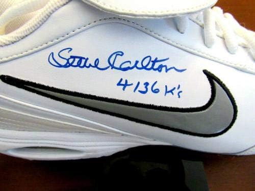 Стив Карлтон 4136 К Филис Кардиналс Хоф потпишаа автоматски чевли за чевли на Nike Cleat