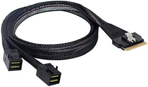 PCI-E UltraPort Slimline SAS Slim 4.0 SFF-8654 8i 74pin до двојна SFF-8087 Mini SAS Cable PCI-Express