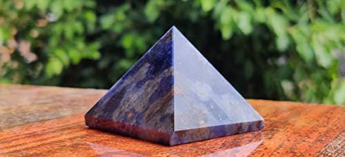 Оргонит продавница Природна убава содалитска пирамида | Pyramid Pyramid | Силверсмит пирамида | Заздравување на содалит камен
