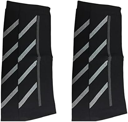 Besportble 4 парчиња сплит за долг чувар на црни ракави за резерви на нозе мажи хеланки патувања теле