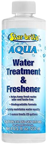 Star Brite Aqua Вода Третман и освежувач - Третирајте и одржувајте супериорна, свежа вода за пиење во чамци, RVS и сите системи за вода за пиење