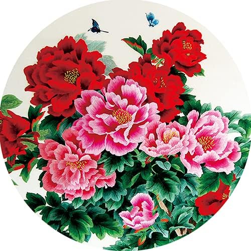 Paynan вез DIY Peon Flowers Butterfly Complets Комплети кинески вкрстени бодчиња навојки игли