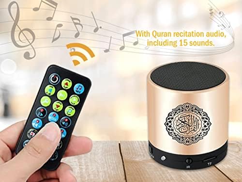 Преносен дигитален дигитален звучник на куранот Рамазан, ализирање на звучникот на куранот MP3 плеер со далечински управувач, преведувач