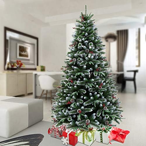 XFXDBT 6ft Вештачки Божиќно дрво Конус XMAS TREETHING METAL ETRING THERED, XMAS PORE TREE за затворен одмор на отворено