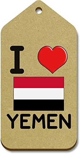 Азееда 10 х Голем Го Сакам Јемен Дрвени Ознаки За Подароци