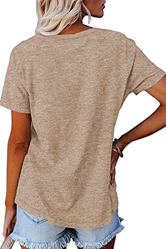 Neyouqe женски блок во боја лабава лабава долга/маица со краток ракав, обични удобни врвови, маички маички женски туники