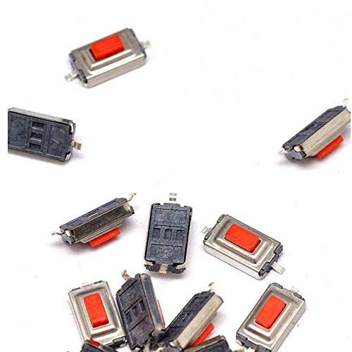 IndustrialField 100pcs 362.5mm 362.5h SMD SMD Red Push Switch Switch Microswitch Tact Switch