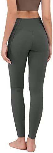 Ододос Камила пети бесплатни лепчиња за кросовер за жени со џебови кои не се гледаат преку тренингот атлетски јога панталони-25/28 инсејм
