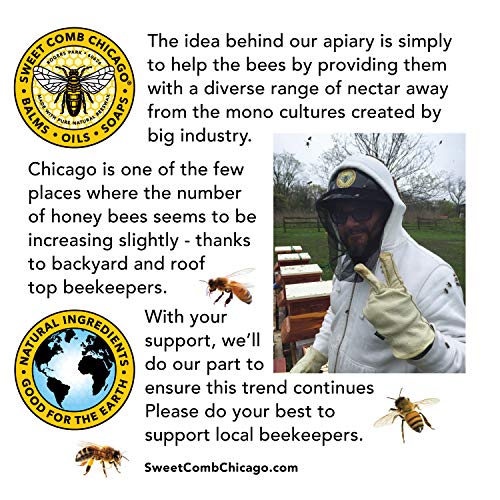 Слатка чешел чикаго пчела масна помада, силно држење за одлична стилизинг коса, исто така неверојатно за кратка, долга или кадрава коса,