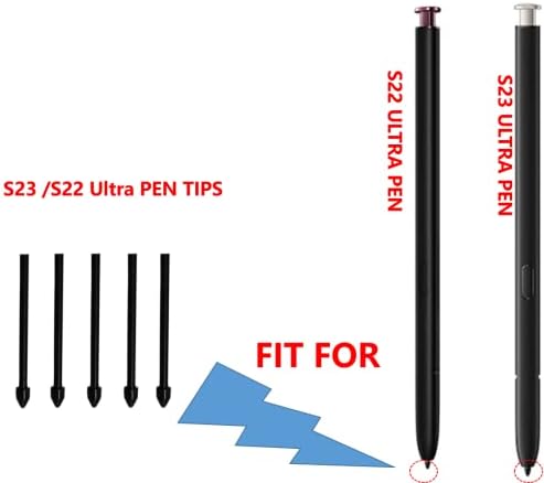 2x 5PCS Galaxy S22 Ulta/S23 Ултра Пен за замена/замена за замена за Samsung Galaxy S22 Ulta/S23 Ultra Pen