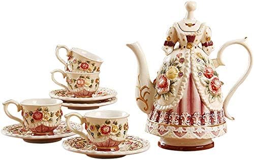 Лианксиао-Порцелански Чај Поставува Комплети За Чај За Возрасни Кинеска Чаша За Чај И Чинија Британски Кралски Комплети За Кафе Шолја
