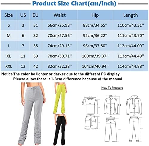 Women'sенски панталони со високи половини со високи половини Удобни хеланки Цврста боја со широко распространета нозе поделена обична