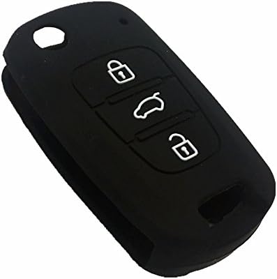 Ezzy Auto 3 копчиња Далечински јакна за кожа силиконски покритие клуч за клучеви за клучеви за клучеви за торбички за копирање на кожата,