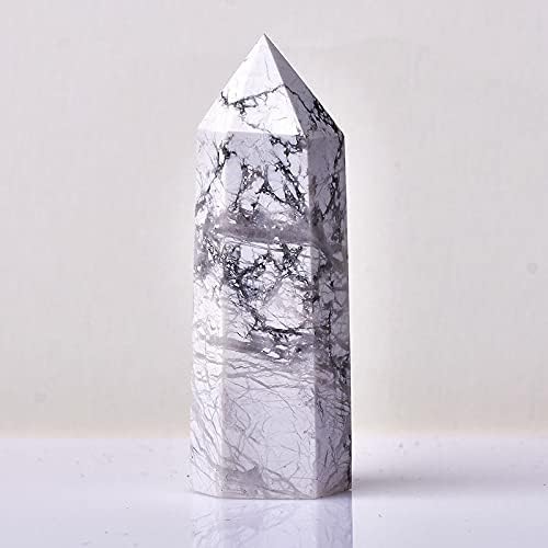 AC216 1PC Природна бела тиркизна точка кристална заздравување калаит Реики енергетски камен природен кварц домашен декор реики полиран занаетчиски