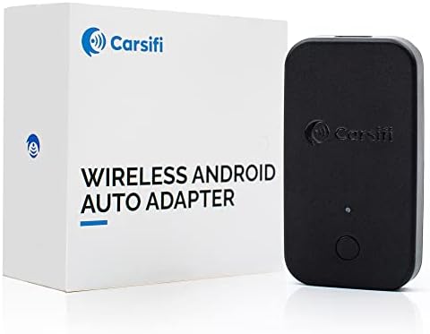 Carsifi безжичен Android Auto Auto Adapter за сите автомобили и единици за глава со жичен Android Auto - безжичен автомобил Dongle USB
