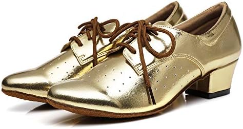 Hipposeus женски танцувачки чевли за танцување со чевли за тренинзи за танцување во сала за потпетици, модел YCL29