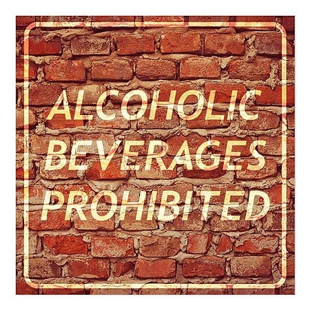 CGSignLab | Забрането алкохолни пијалоци -БОД -старечки тули прозорец за лепење | 24 x24