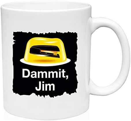 GBB отпечатоци Dammit, Jim Cug Ceramic Cafe Chafe Chign смешна чаша за подароци