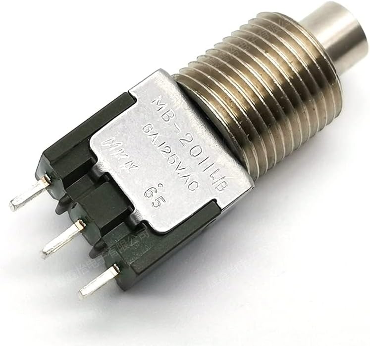 Оригинален MB-2011LB 6A250VAC самостојно заклучување на металниот прекинувач на копчето Отворање 12мм