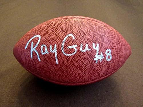 Реј Гај # 8 Оукланд Рајдерс Хоф потпиша автоматски гроздобер НФЛ Про фудбал ПСА/ДНК - Автограмски фудбали