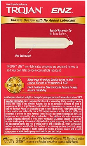 Тројан Енц природни латекс кои не се подмачкувани кондоми - 12 брои