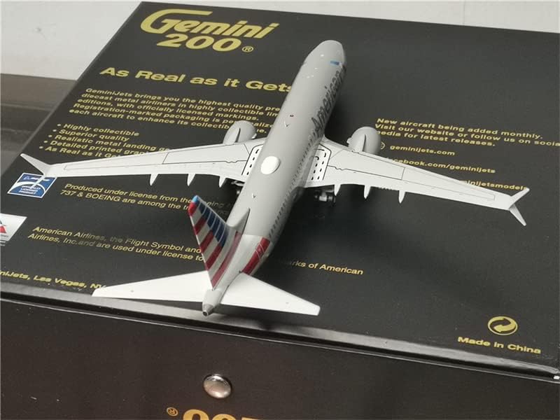 Beminijets for American Airlines за Boeing B737 Max8 N324RN 1/200 Diecast Aircraft претходно изграден модел